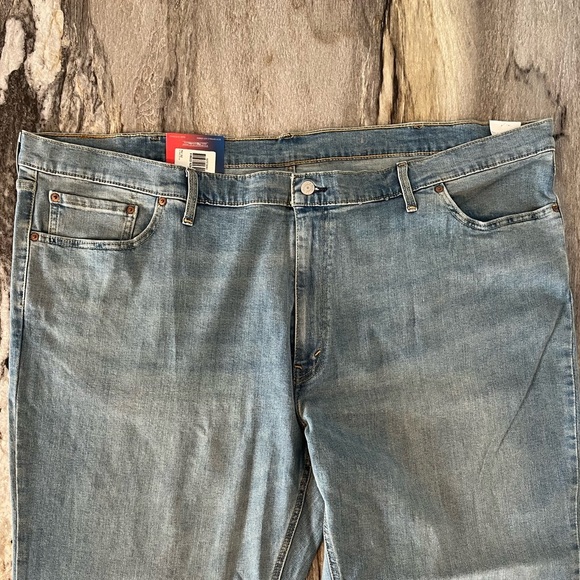 Levi's 541 Big & Tall 52x32 Athletic Taper Fit Jeans Denim Light Wash Plus Size - Picture 5 of 16